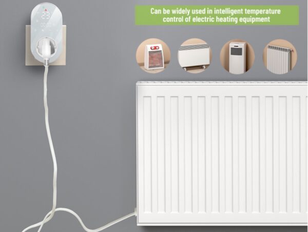 Programozható BHT-12E-WiFi Konnektor termosztát – dugalj termosztát 16A - Image 2