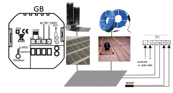 Programozható BHT-12E-WiFi Konnektor termosztát – dugalj termosztát 16A - Image 12